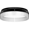 Plafon szklany nowoczesny Isabell LED 55cm 3000K czarna