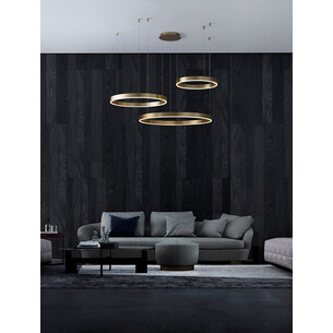 Lampa wisząca nowoczesna Gemma LED 60-100cm złoto-mosiężna 2