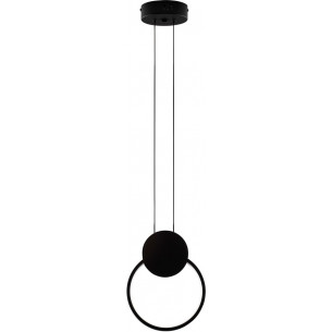 Lampa wisząca minimalistyczna Cry Round LED 20cm czarna