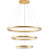 Giulia LED 80cm&amp;60cm&amp;40cm gold brass round crystal chandelier