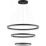 Lampa wisząca okrągła z kryształkami Giulia LED 80cm / 60cm / 40cm złoty czarna