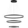 Giulia LED 80cm&amp;60cm&amp;40cm gold black round crystal chandelier