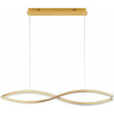 Lampa wisząca glamour z kryształkami Infinito LED 120cm złota
