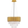 Solinero 40cm gold glamour crystal pendant chandelier