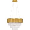 Solinero 50cm H35cm gold crystal pendant chandelier