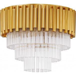 Solinero 40cm gold crystal glamour ceiling lamp