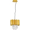 Solinero 25cm gold crystal pendant chandelier