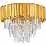 Solinero 50cm H39.5cm gold crystal glamour ceiling lamp