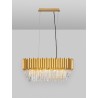 Solinero 70cm gold glamour crystal pendant chandelier