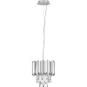 Solinero 25cm chrome glamour crystal pendant chandelier