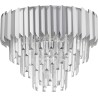 Solinero 50cm chrome glamour crystal ceiling lamp