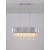 Solinero 70cm chrome crystal pendant chandelier