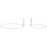Plafon nowoczesny 2 punktowy Rave LED 40cm / 60cm biały