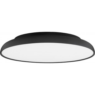 Marcus LED 60cm 3000K black minimalist ceiling lamp with remote control