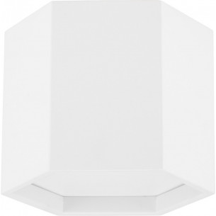 Lampa spot heksagon Leoni LED 25cm H20cm 3000K biały