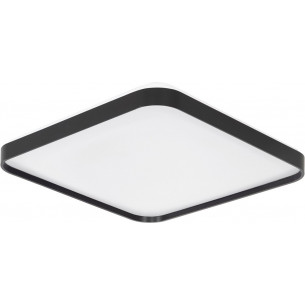 Iraklis LED 48x48cm 3000K black square ceiling lamp