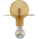 Flow golden brass decorative wall lamp "bulb"