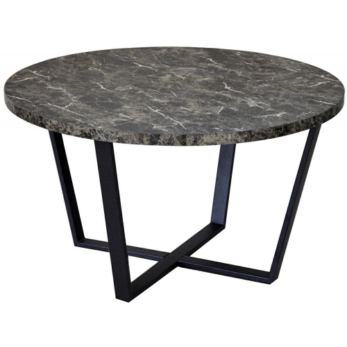 Amble 110 marble&amp;black dining table Actona