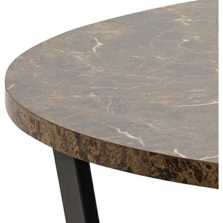 Amble 110 marble&amp;black dining table Actona