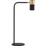 Lampa na stolik nocny Nikola czarny / złoty