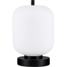 Tamo 16.5cm white&amp;black glass table lamp