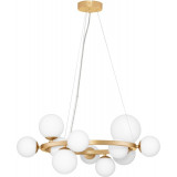 Nerro XI 65cm opal&amp;gold glamour glass globes pendant lamp