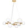 Nerro XI 65cm opal&amp;gold glamour glass globes pendant lamp