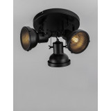 Reflektor sufitowy industrialny Sidero III czarny mat