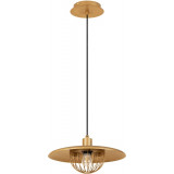 Lampa wisząca loft Ted 33cm złoty mosiądz