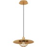 Ted 33cm gold brass loft pendant lamp