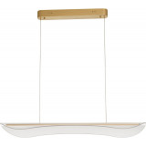 Lampa wisząca nowoczesna Femme LED 98cm przeźroczysty / złoty mosiądz