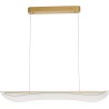 Lampa wisząca nowoczesna Femme LED 98cm przeźroczysty / złoty mosiądz