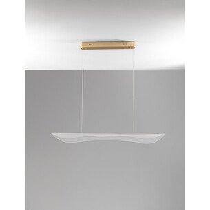 Lampa wisząca nowoczesna Femme LED 98cm przeźroczysty / złoty mosiądz 2