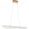 Lampa wisząca nowoczesna Femme LED 67cm przeźroczysty / złoty mosiądz