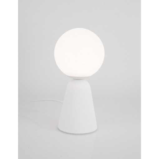 Noon white concrete-glass table lamp