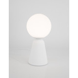 Noon white concrete-glass table lamp