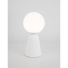 Noon white concrete-glass table lamp