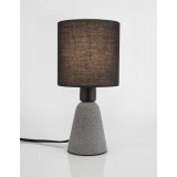 Noon grey concrete table lamp with lampshade Noon grey concrete table lamp with lampshade