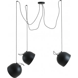 Noor black triple "spider" pendant lamp Aldex