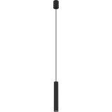 Lampa wisząca tuba Fourty 4cm H30cm czarna Nowodvorski