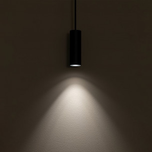 Lampa wisząca tuba Fourty 4cm H12,3cm czarna Nowodvorski