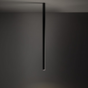 Fourty 4cm H90cm black spotlight lamp Nowodvorski