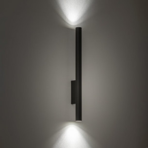 Fourty 4cm H60cm graphite up-down tube wall lamp Nowodvorski