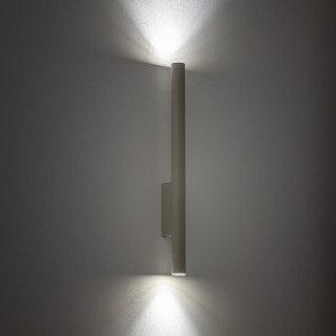 Fourty 4cm H60cm grey up-down tube wall lamp Nowodvorski