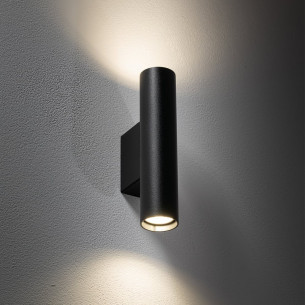 Fourty 4cm H18cm black up-down tube wall lampNowodvorski