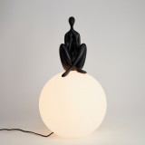 Woman III 35cm white&amp;black glass designer table lamp Step Into Design