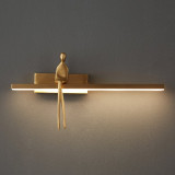 Kinkiet podłużny dekoracyjny Amici LED 31cm złoty Step Into Design