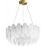 Lampa wisząca szklana dekoracyjna Piuma 60cm biała Step Into Design