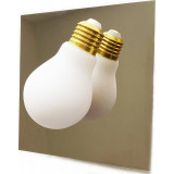 Kinkiet dekoracyjny "żarówka" Bulb 15cm złoty Step Into Design