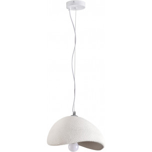 Lampa wisząca japandi Stone 30cm biała Step Into Design